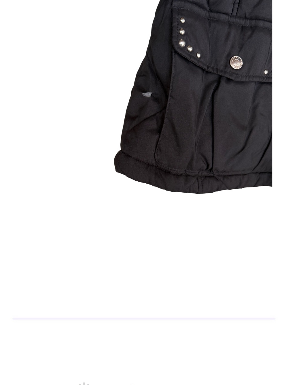 Ariat Women’s M Black Quilted Equestrian Barn Jacket Studded Western - Picture 4 of 6